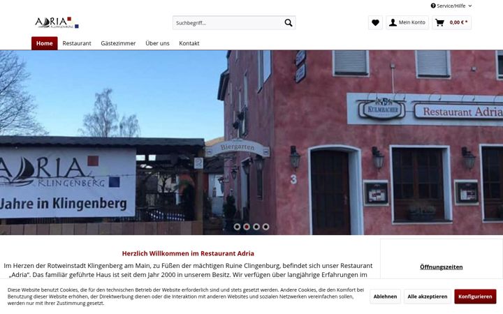 Screenshot of adria-klingenberg.de