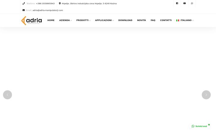 Screenshot of adria-manipulatorji.com