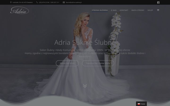Screenshot of adria-suknie.pl