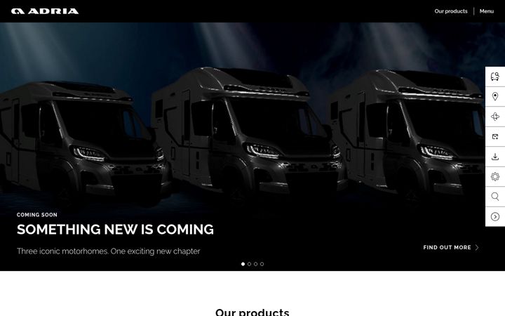 Screenshot of adria.co.uk