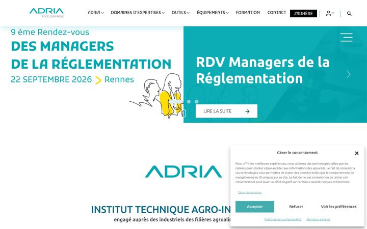 Screenshot of adria.tm.fr