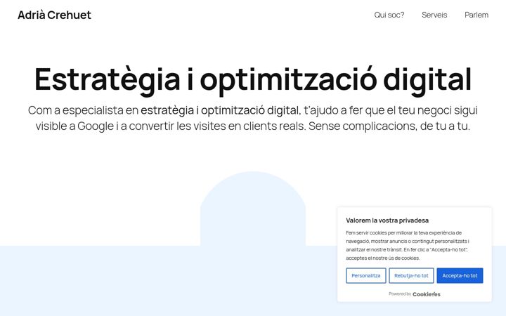 Screenshot of adriacrehuet.com