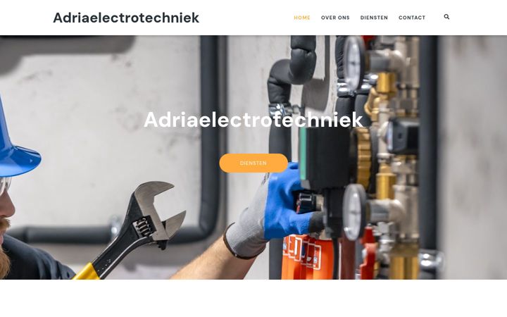 Skærmbillede af adriaelectrotechniek.nl