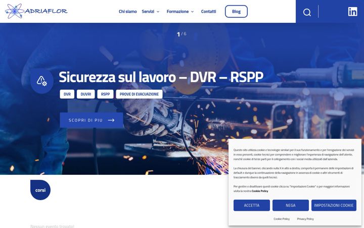 Screenshot of adriaflor.it