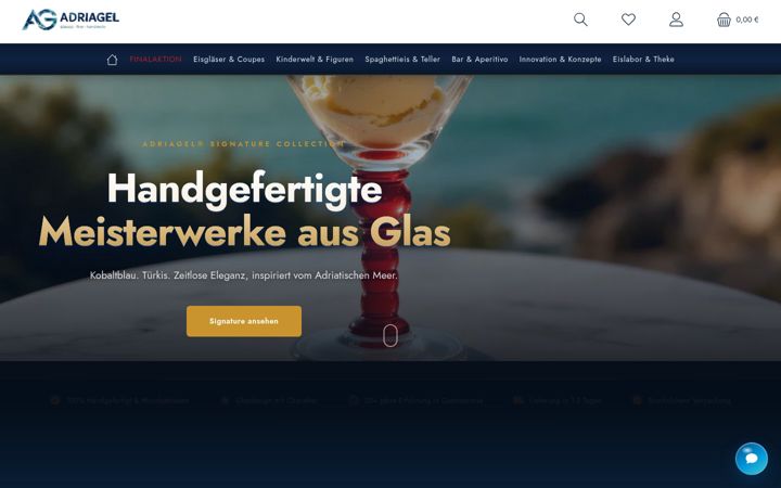 Screenshot of adriagel24.de