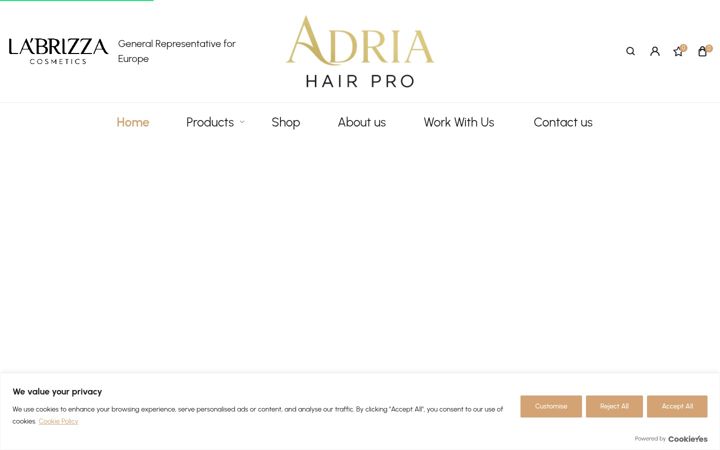 Skärmbild av adriahair.com