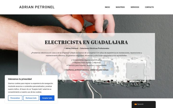 Screenshot of adrian-electricista.es