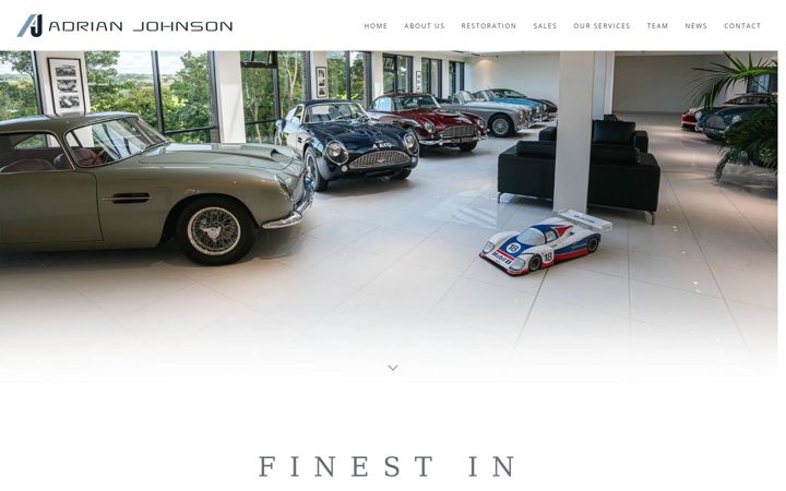 Screenshot of adrian-johnson.co.uk