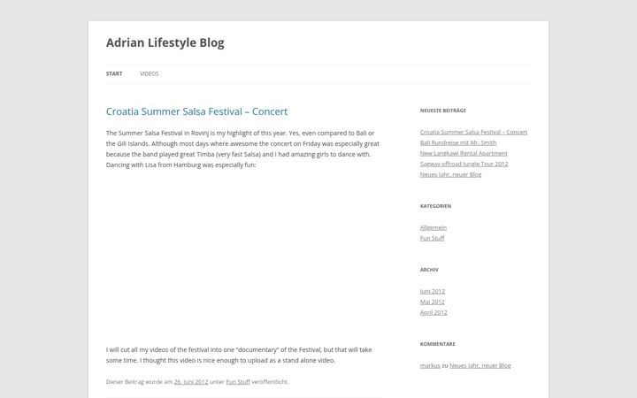 Screenshot of adrian-lifestyle.com