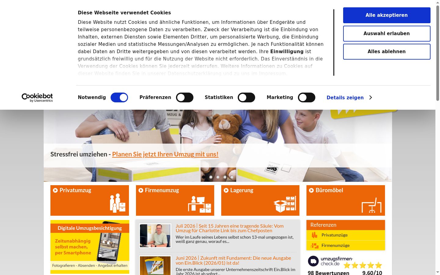 Screenshot tal-banner tal-kunsens muri qabel kwalunkwe interazzjoni