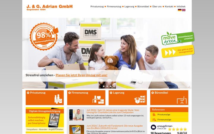 Screenshot of adrian-umzug.de