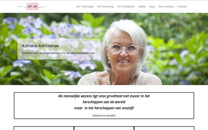 Screenshot of adriana-adriaanse.nl