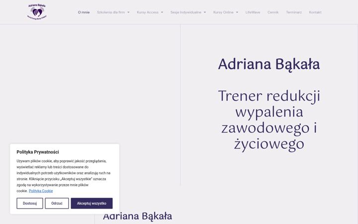Képernyőkép: adrianabakala.pl