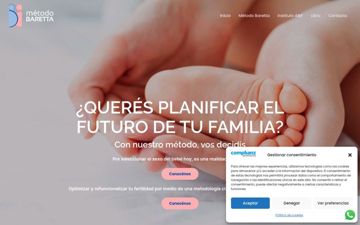 Képernyőkép: adrianabaretta.com.ar