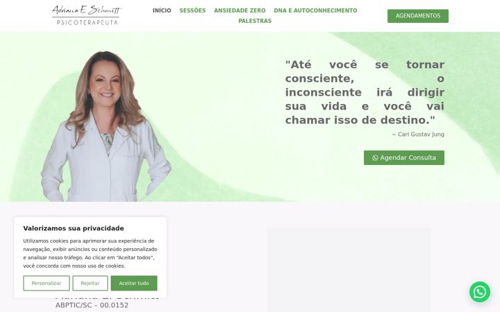 Screenshot of adrianaeschmitt.com.br