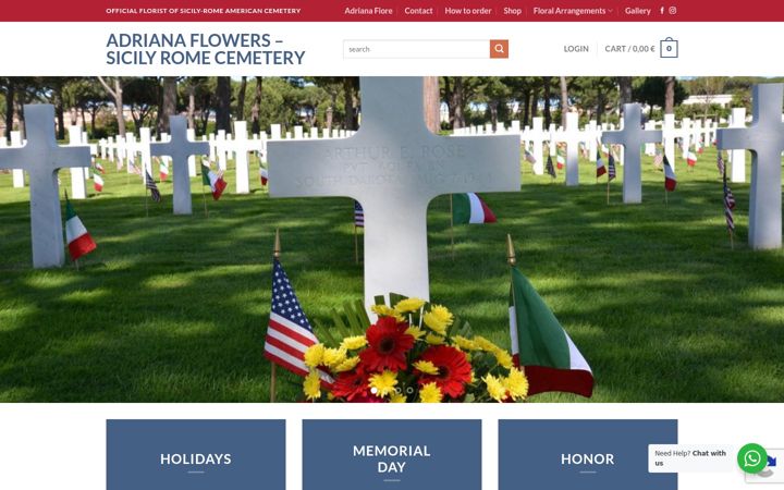 Screenshot of adrianafiori.com