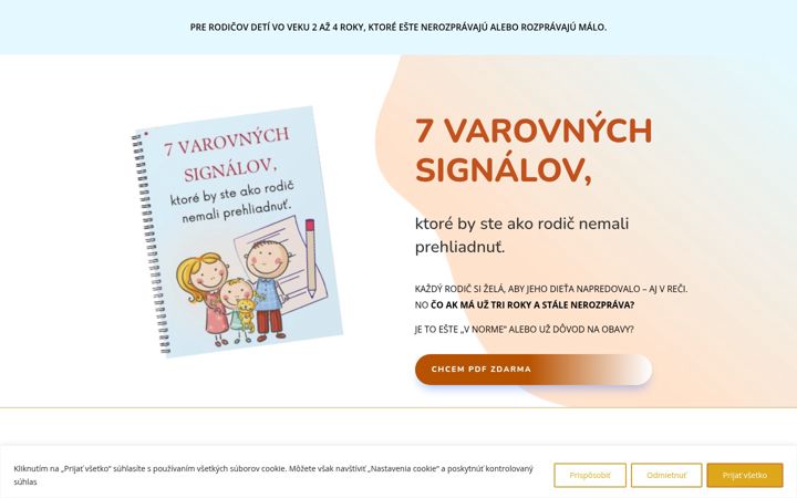 Screenshot of adrianagabrisova.sk