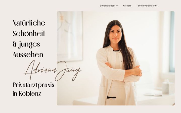 Screenshot of adrianajung.de