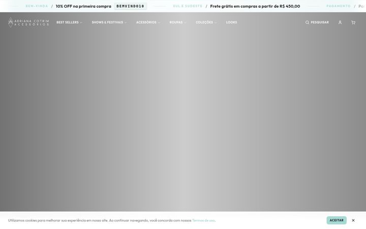 Screenshot of adrianaonline.com.br