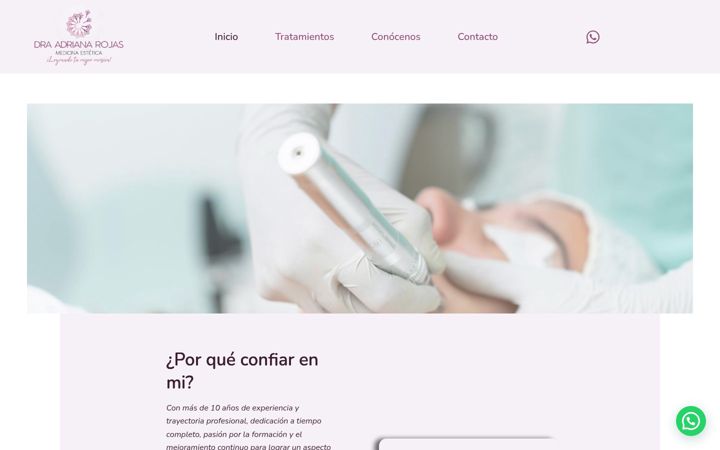 Screenshot of adrianarojasdra.com.es