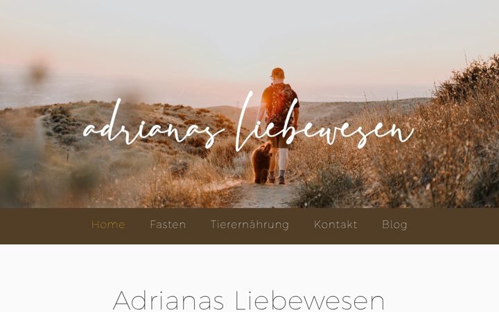 Screenshot of adrianas-liebewesen.com