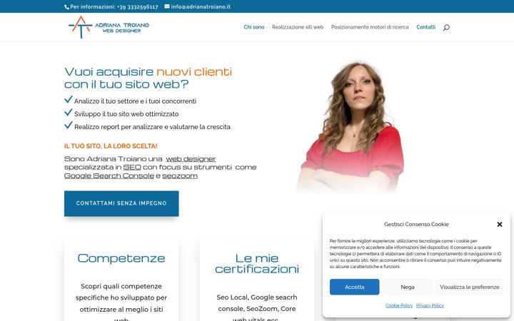 Screenshot of adrianatroiano.it