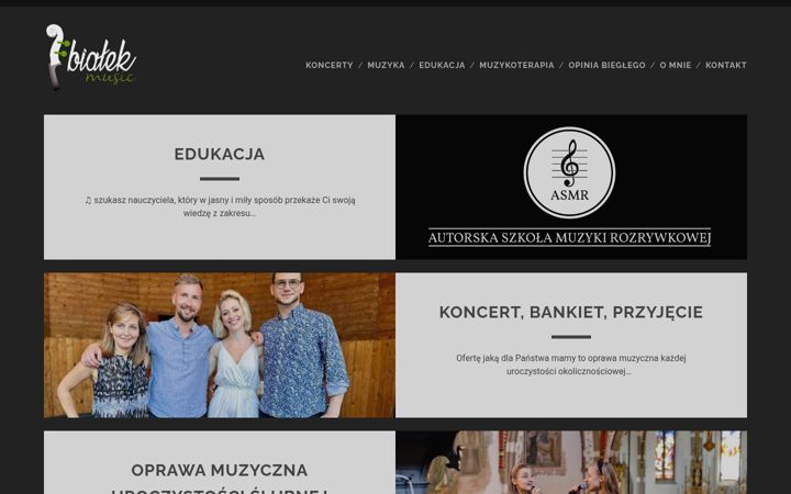 Screenshot of adrianbialek.com