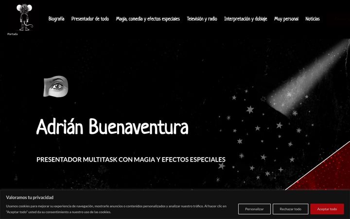 Screenshot ta' adrianbuenaventura.es