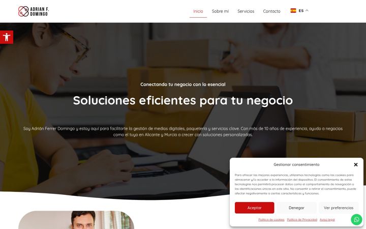 Screenshot of adrianferrerdomingo.com