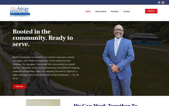 Screenshot of adrianfordistrict1.com