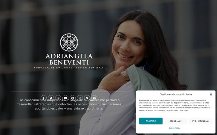 Screenshot of adriangelabeneventi.info