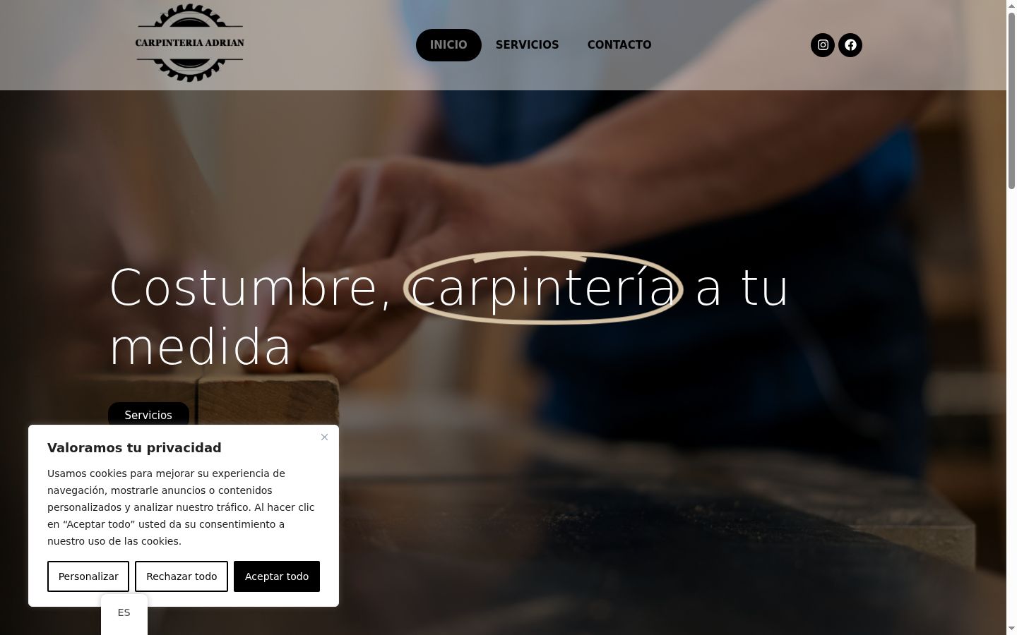 Screenshot des Einwilligungsbanners vor jeglicher Interaktion