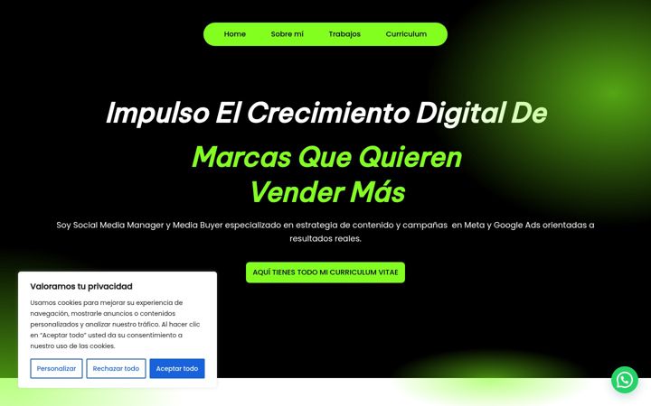 Screenshot von adriangnc.com