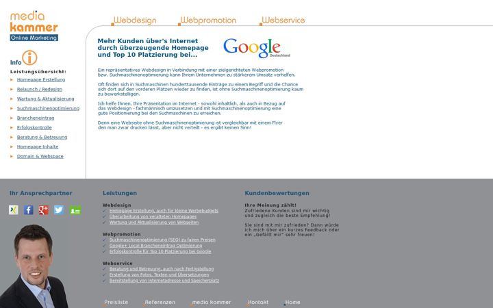 Screenshot of adrianklose.de