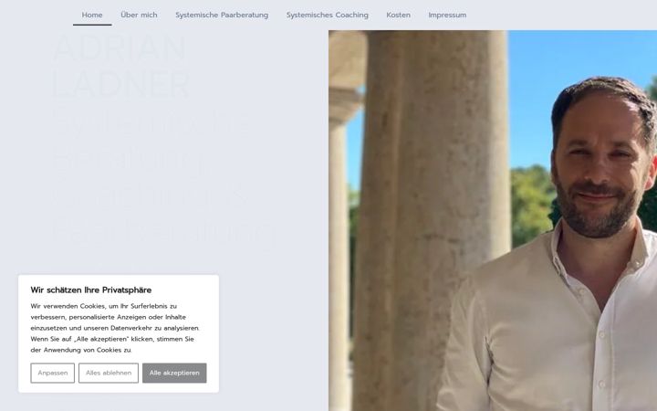 Screenshot of adrianladner.de