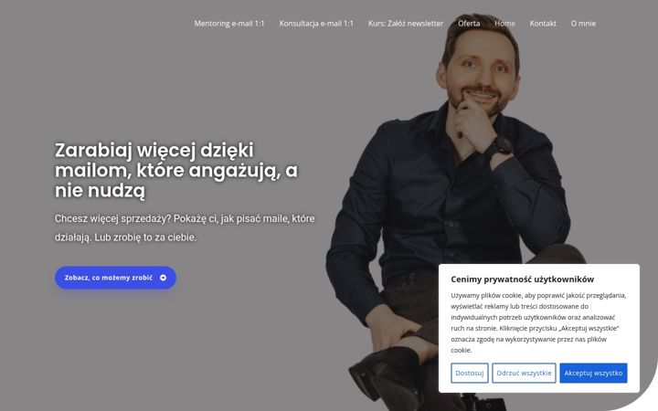 Screenshot of adrianlongosz.pl