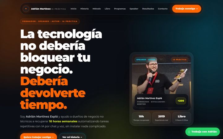 Screenshot of adrianmartinezespla.com