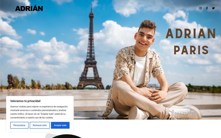 Screenshot of adrianmartinvega.com