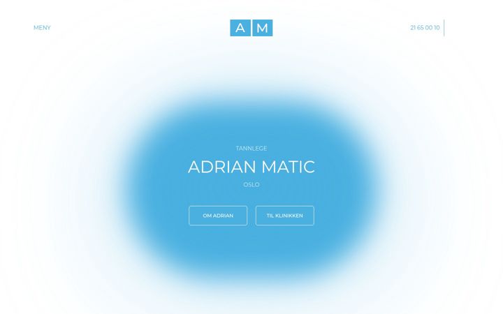 Screenshot of adrianmatic.no
