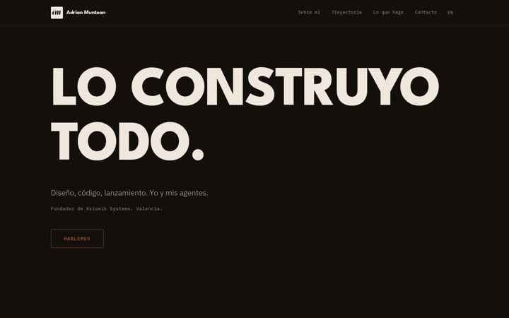 Screenshot of adrianmuntean.com