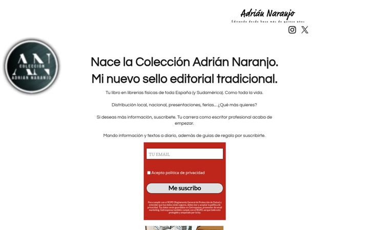 Screenshot of adriannaranjo.com