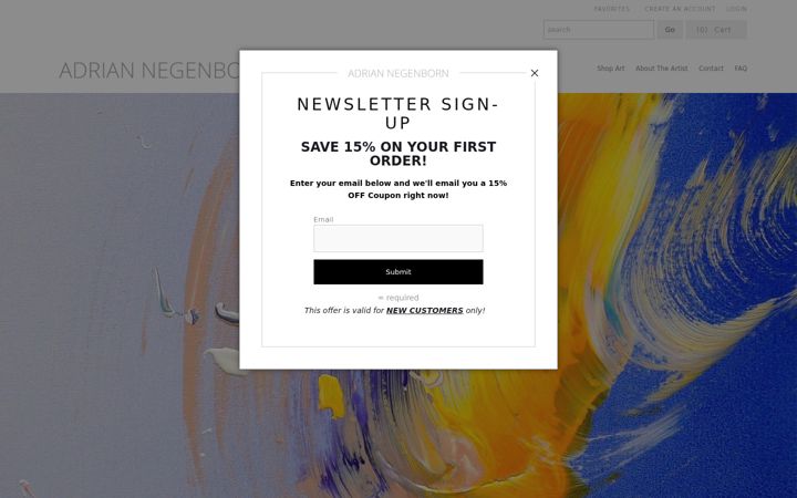 Screenshot of adriannegenborn.com