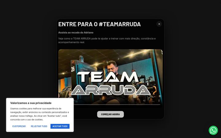 Zrzut ekranu adrianoarruda.com.br