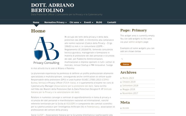 Screenshot of adrianobertolino.it