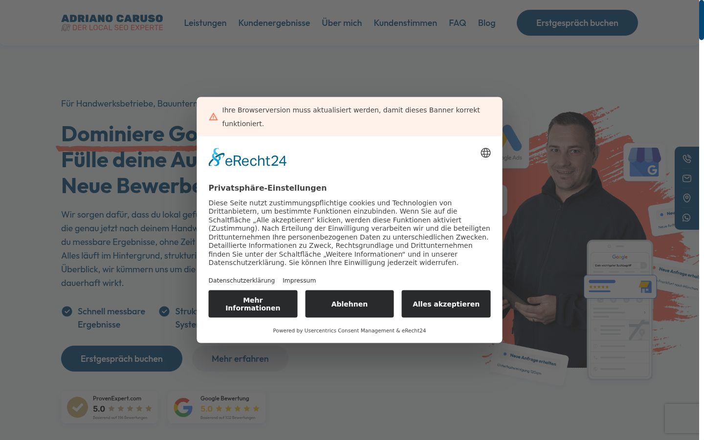 Zrzut ekranu banera zgody wyświetlanego przed jakąkolwiek interakcją