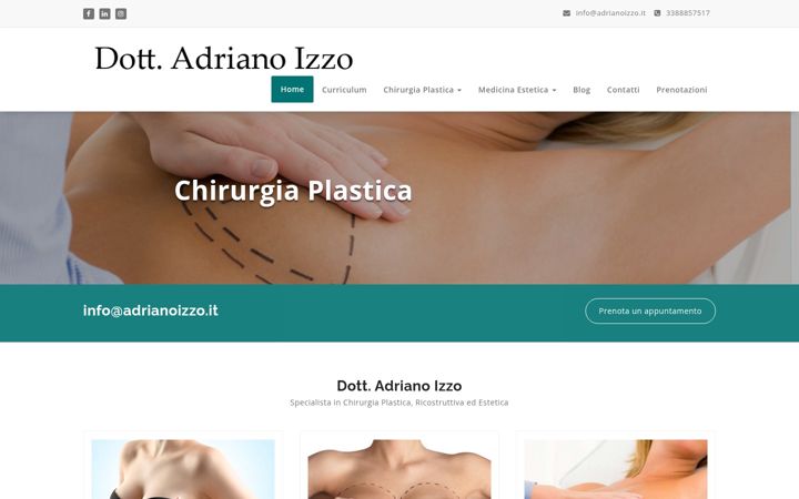 Screenshot of adrianoizzo.it
