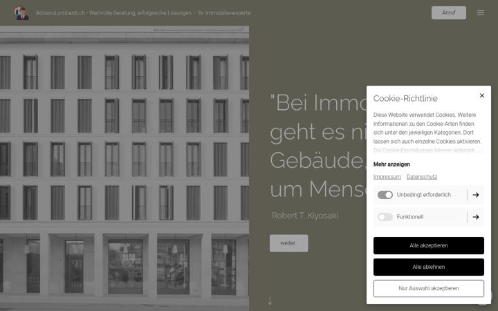 Screenshot of adrianolombardi.ch