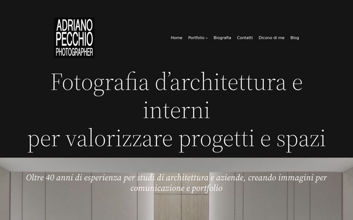 Screenshot von adrianopecchio.it