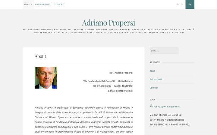Screenshot of adrianopropersi.it