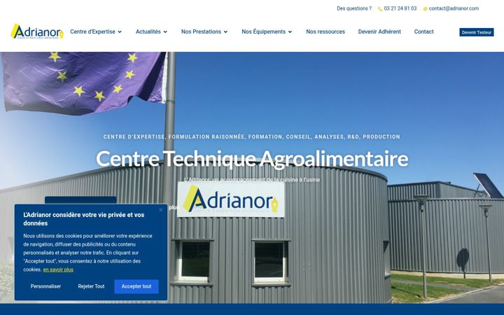 Skærmbillede af adrianor.com